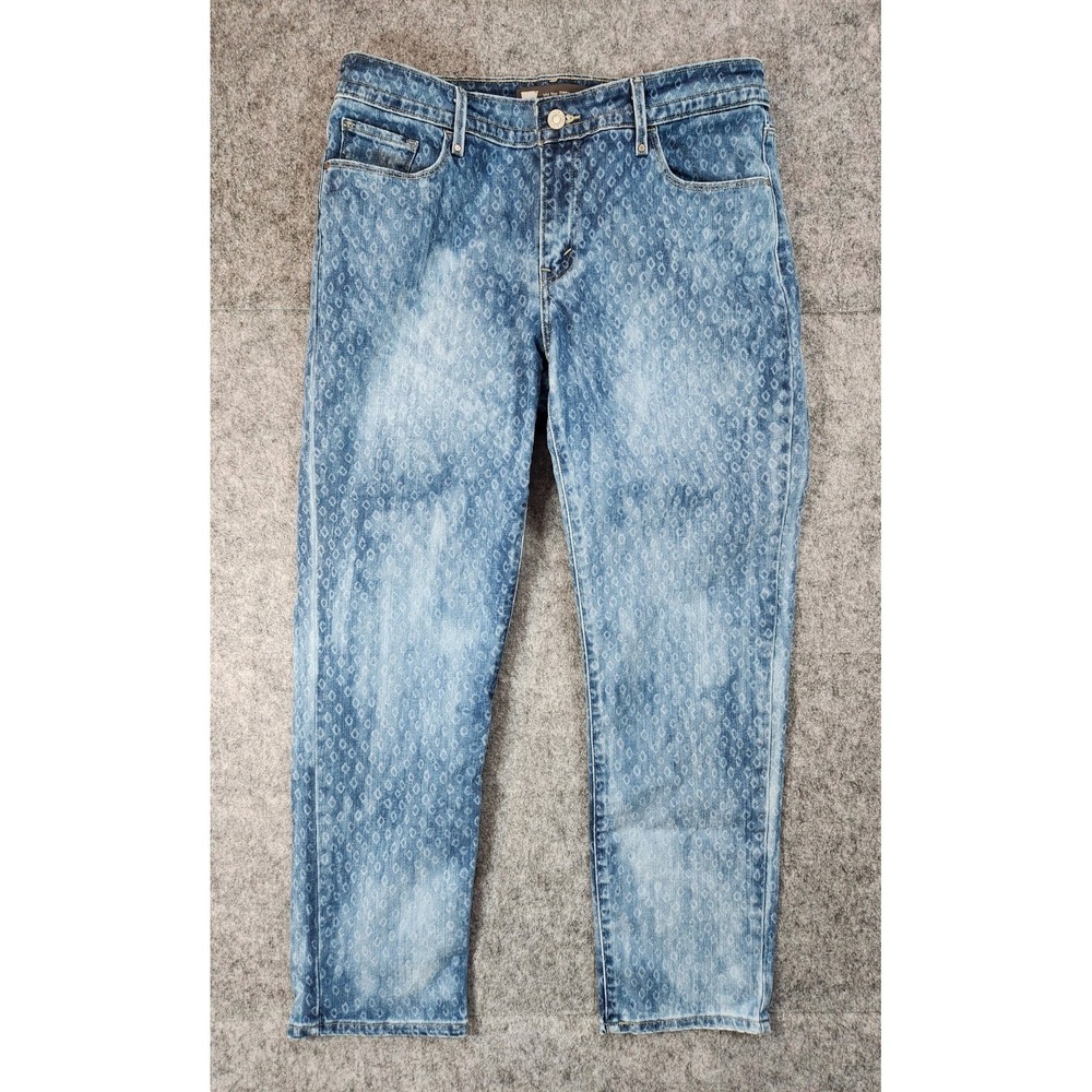 Levi's Jeans Womens 10 (Fits 31X26) Light Wash Mid Rise Skinny Diamond Pattern